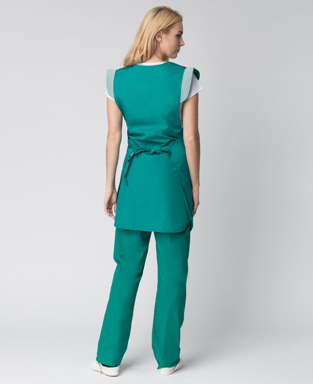 Фартук-сарафан Надежда (тк.ТиСи), зеленый