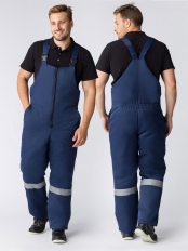 Полукомбинезон зимний Экспертный-Люкс (тк.Смесовая,210), т.синий
