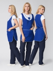 Фартук-сарафан Иней (тк.Габардин), синий