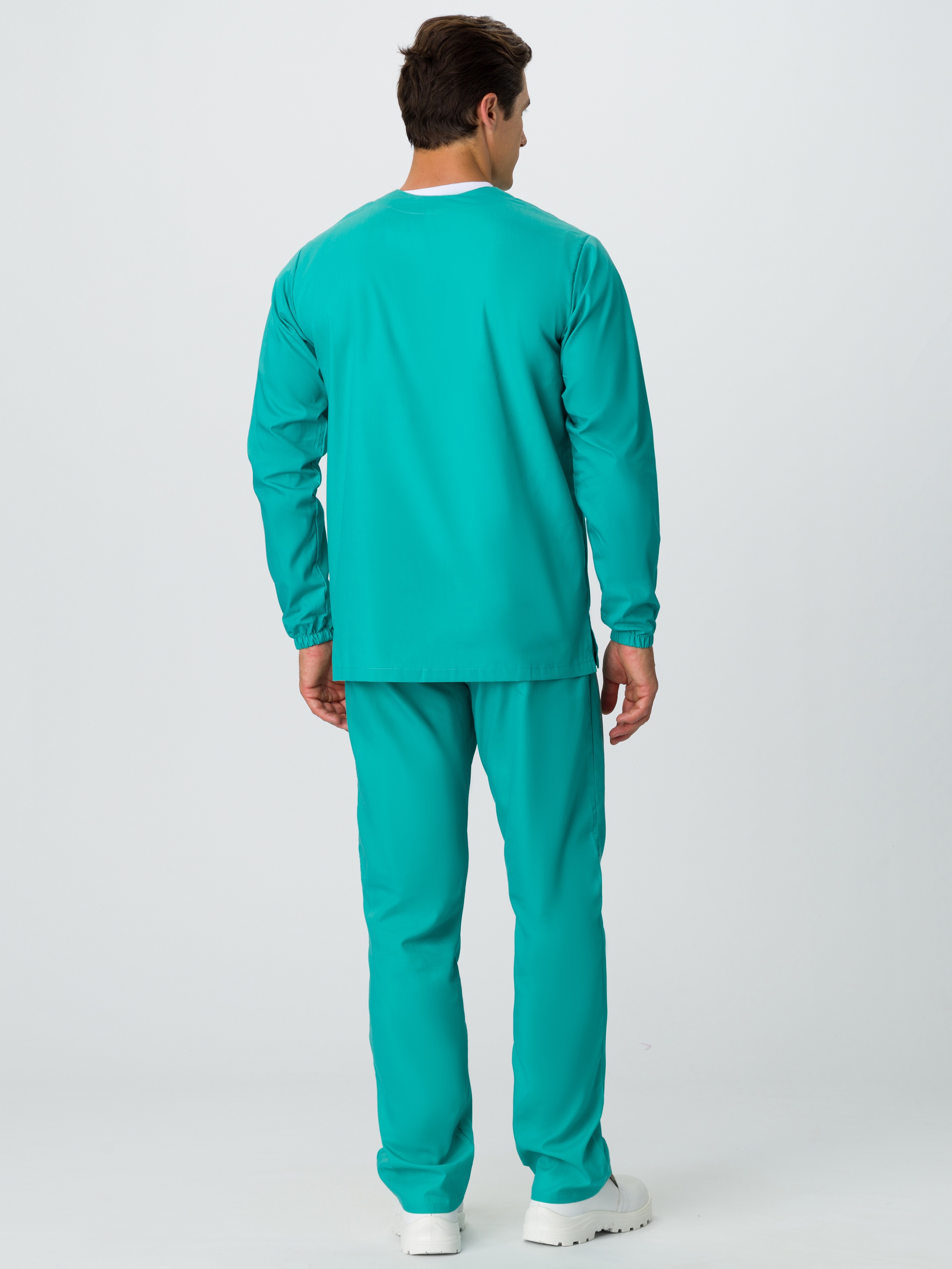 Костюм мужской ХАССП-База (тк.ТиСи,120), бирюзовый