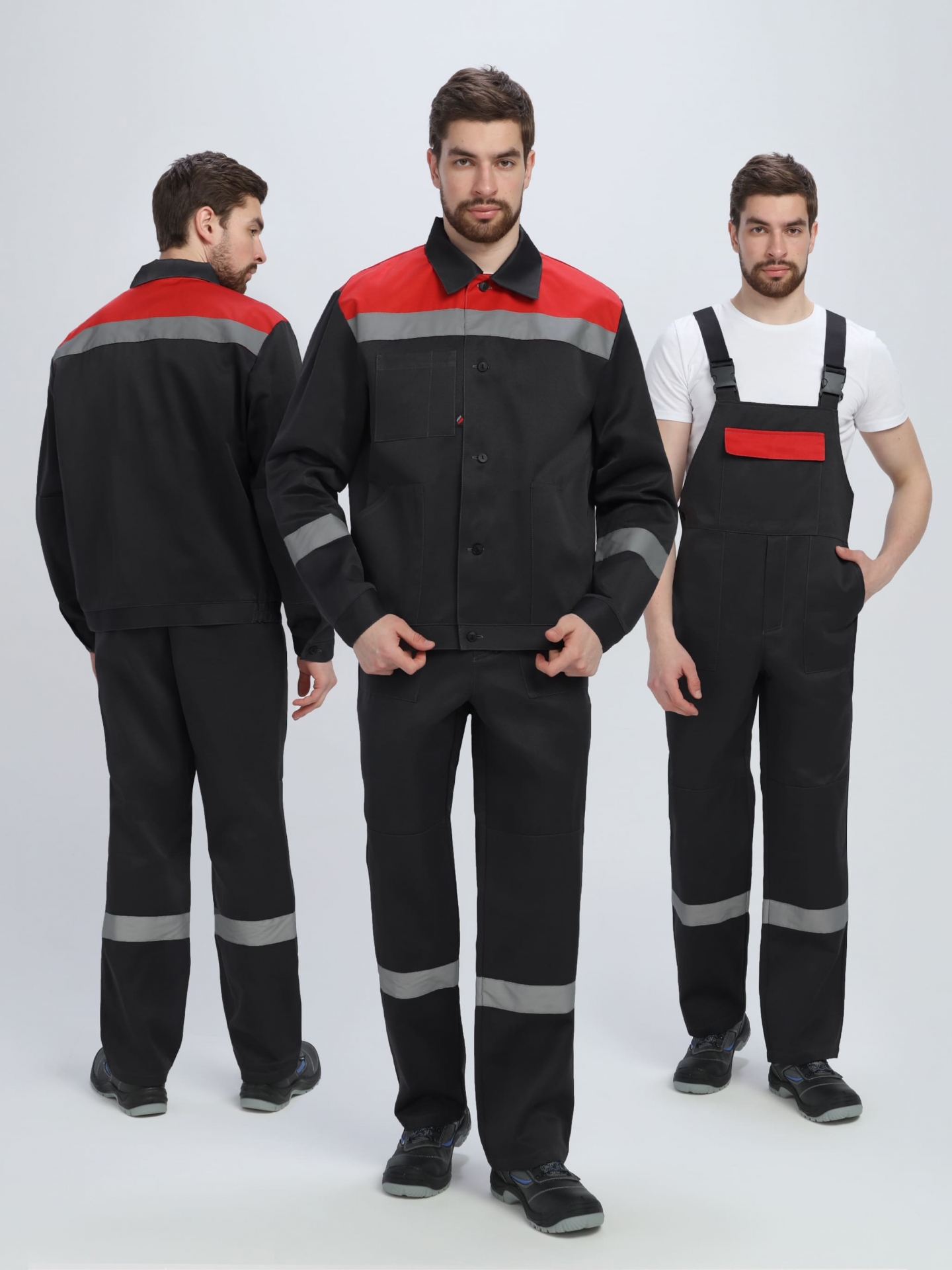 Костюм Легион-2 СОП (тк.Смесовая,210) п/к, черный/красный