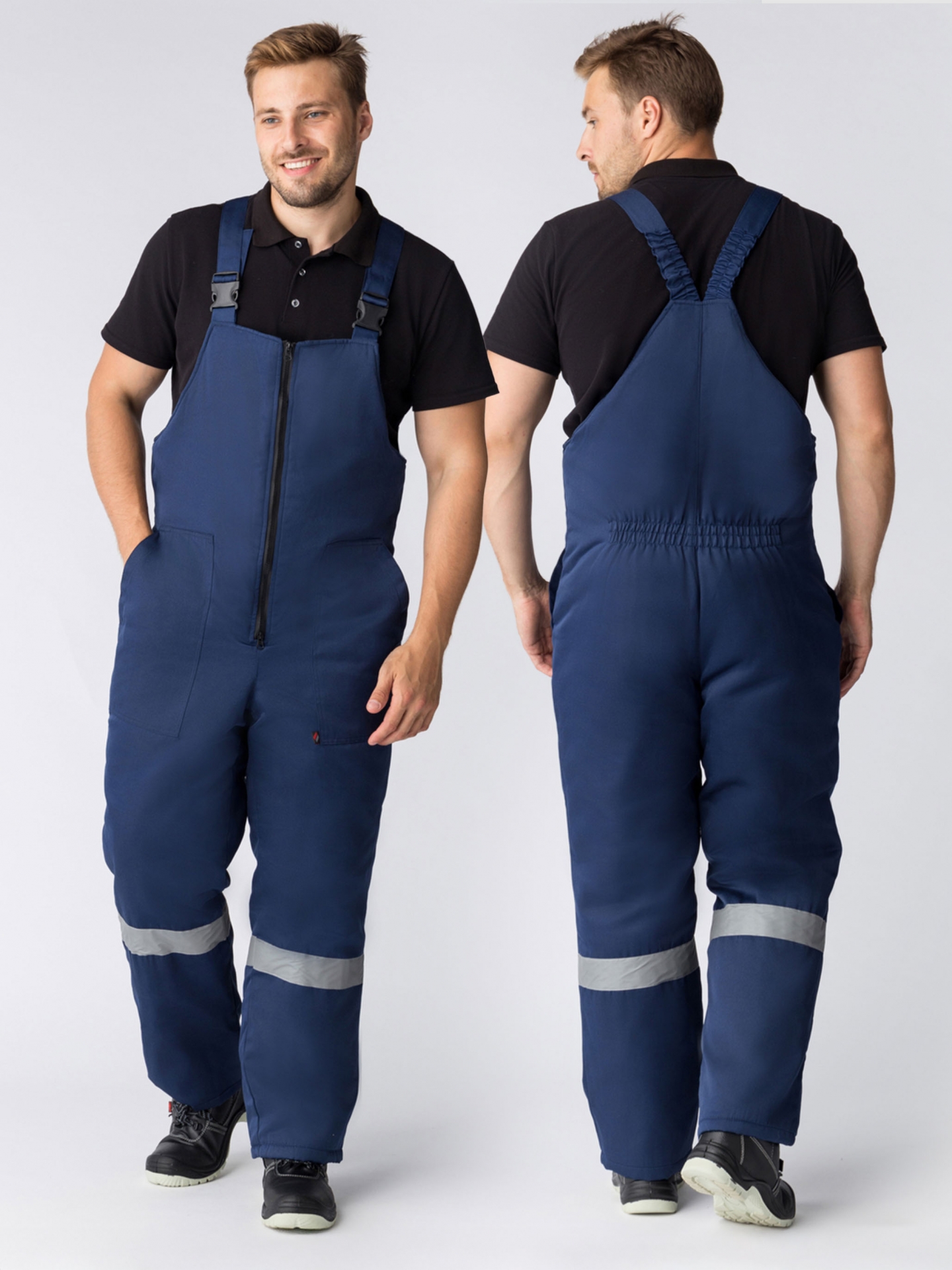 Полукомбинезон зимний Экспертный-Люкс (тк.Смесовая,210), т.синий