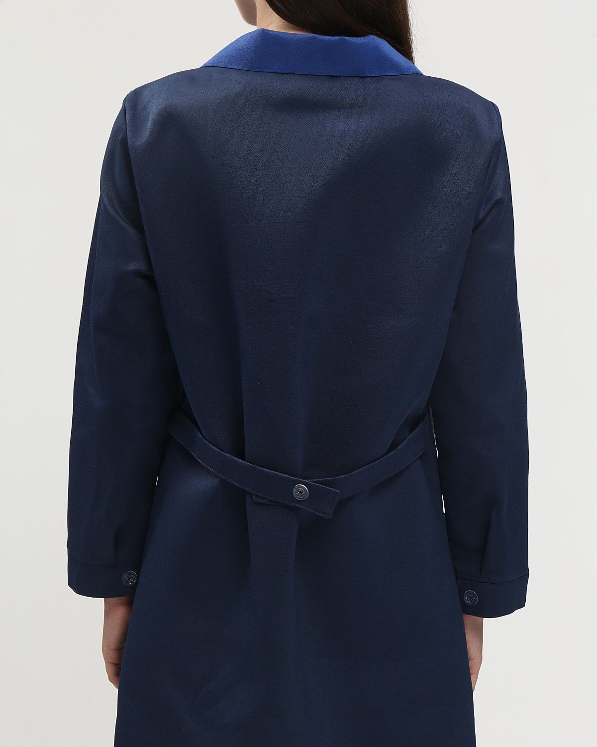 Халат женский Технолог (тк.Смесовая,210), т.синий/васильковый