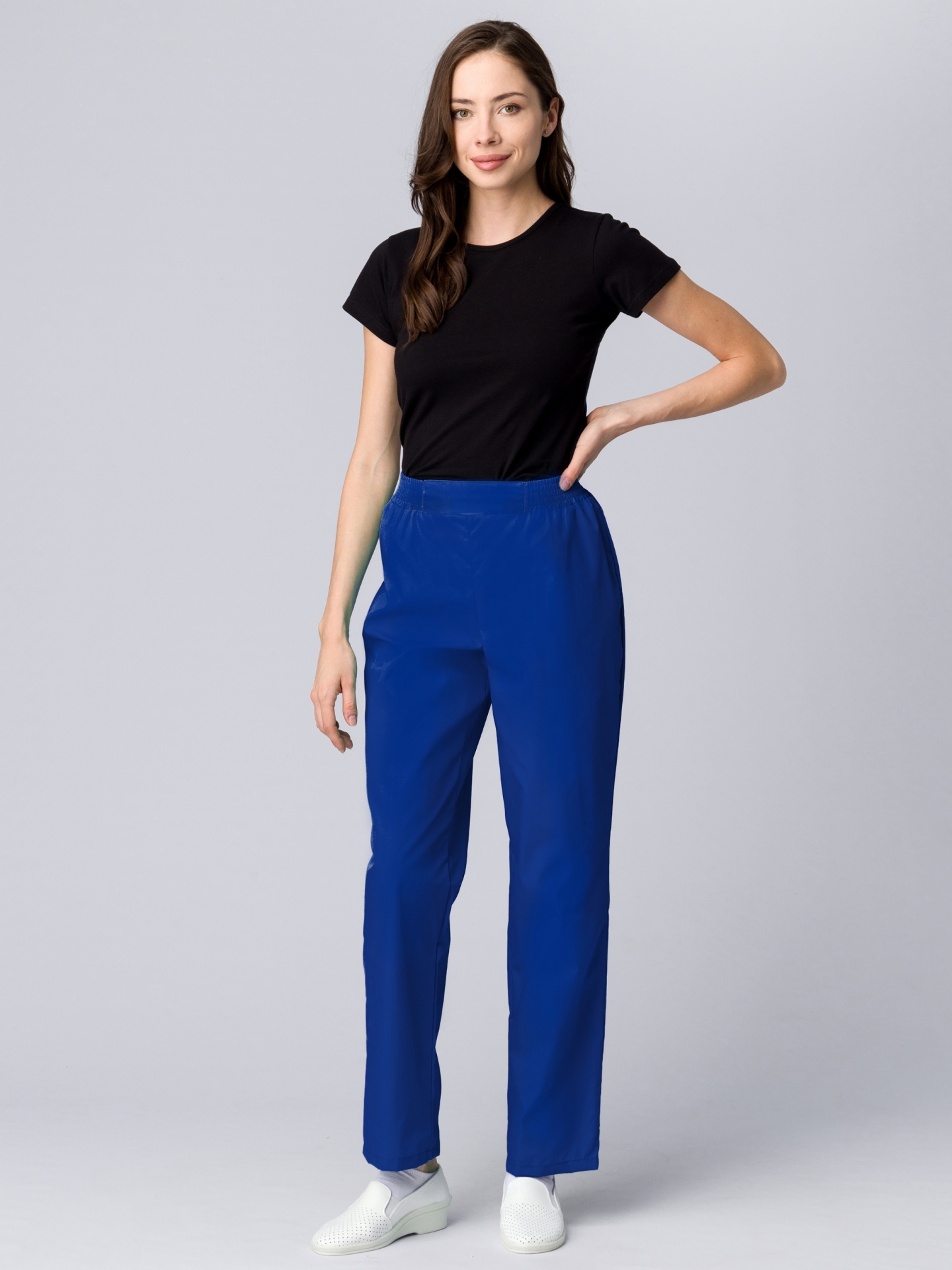 Брюки женские Классик (тк.ТиСи), белый