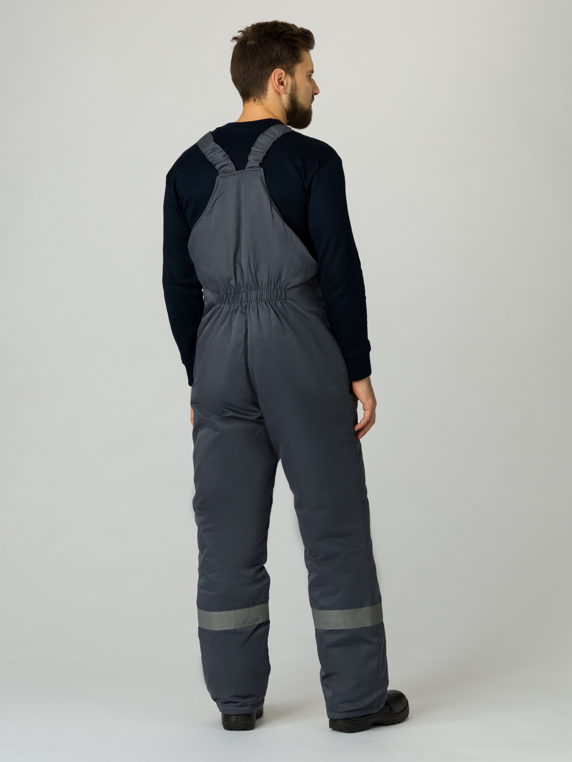 Полукомбинезон зимний Экспертный-Люкс (тк.Смесовая,210), т.серый