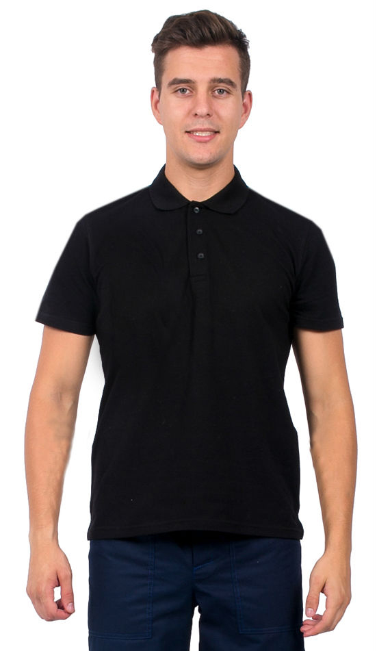 Рубашка-Поло NEW (тк.Трикотаж,205), черный