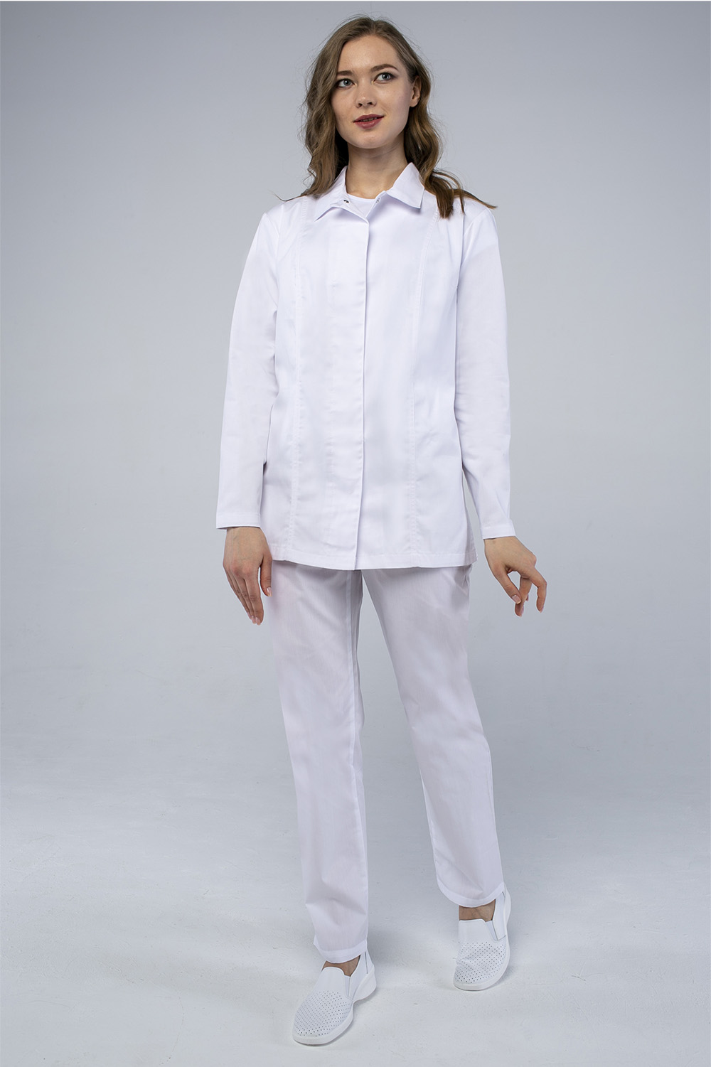 Куртка женская ХАССП-Премиум (тк.Оптима,160), белый