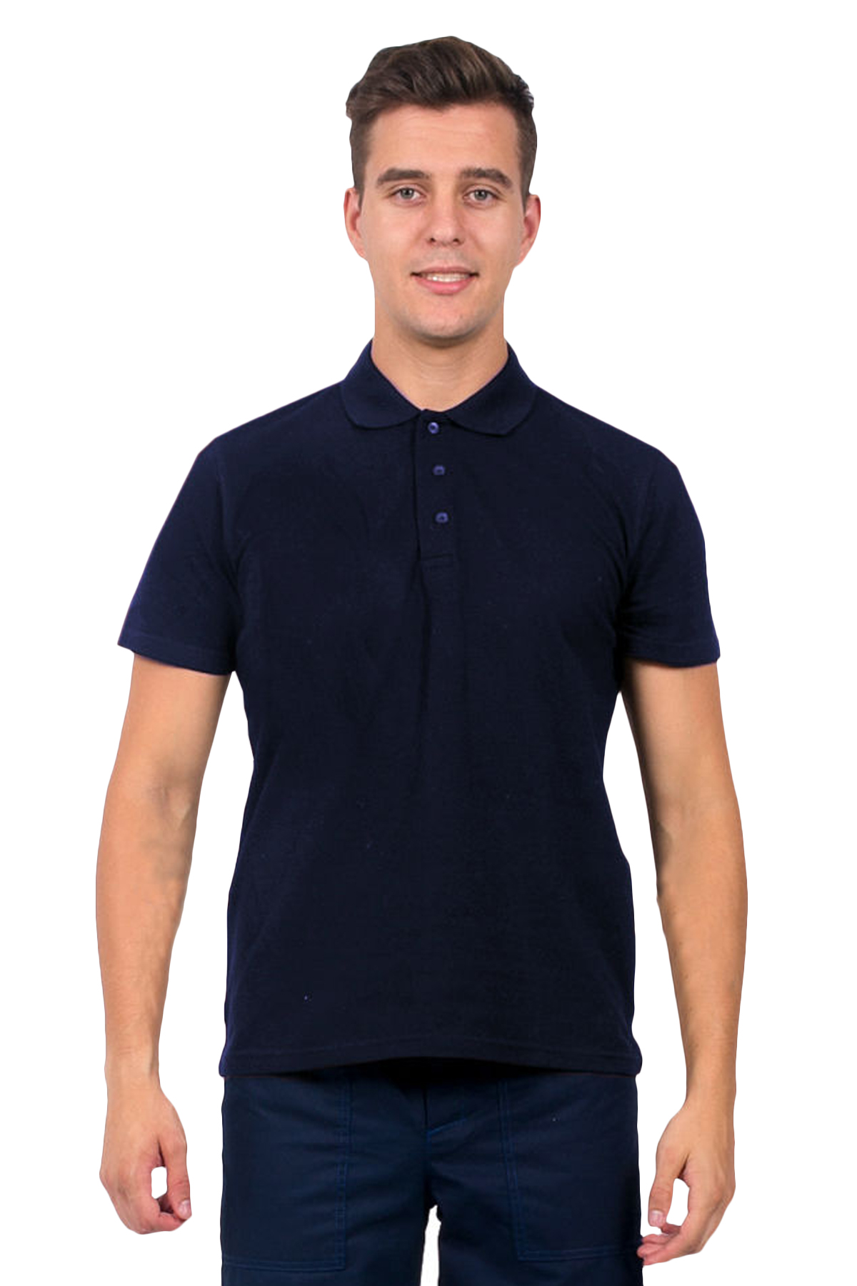 Рубашка-Поло NEW (тк.Трикотаж,205), т.синий