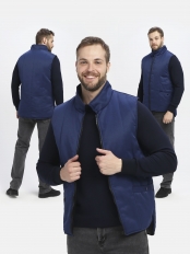 Жилет утепленный Универсальный (тк.Смесовая,210), т.синий