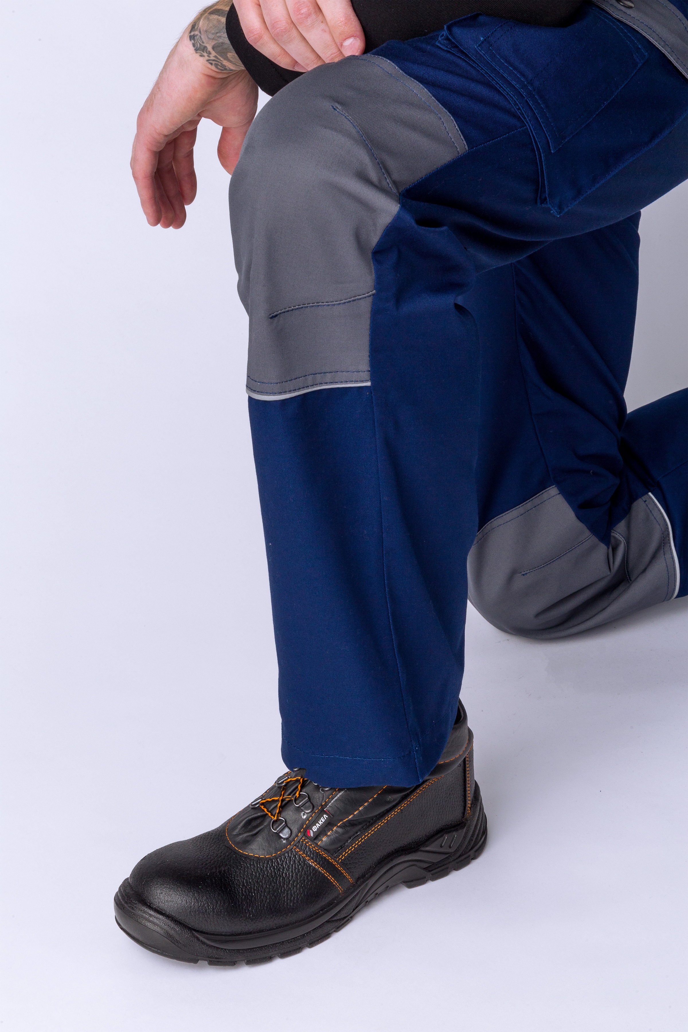 Костюм Статус (тк.Карелия,260) брюки, т.синий/серый