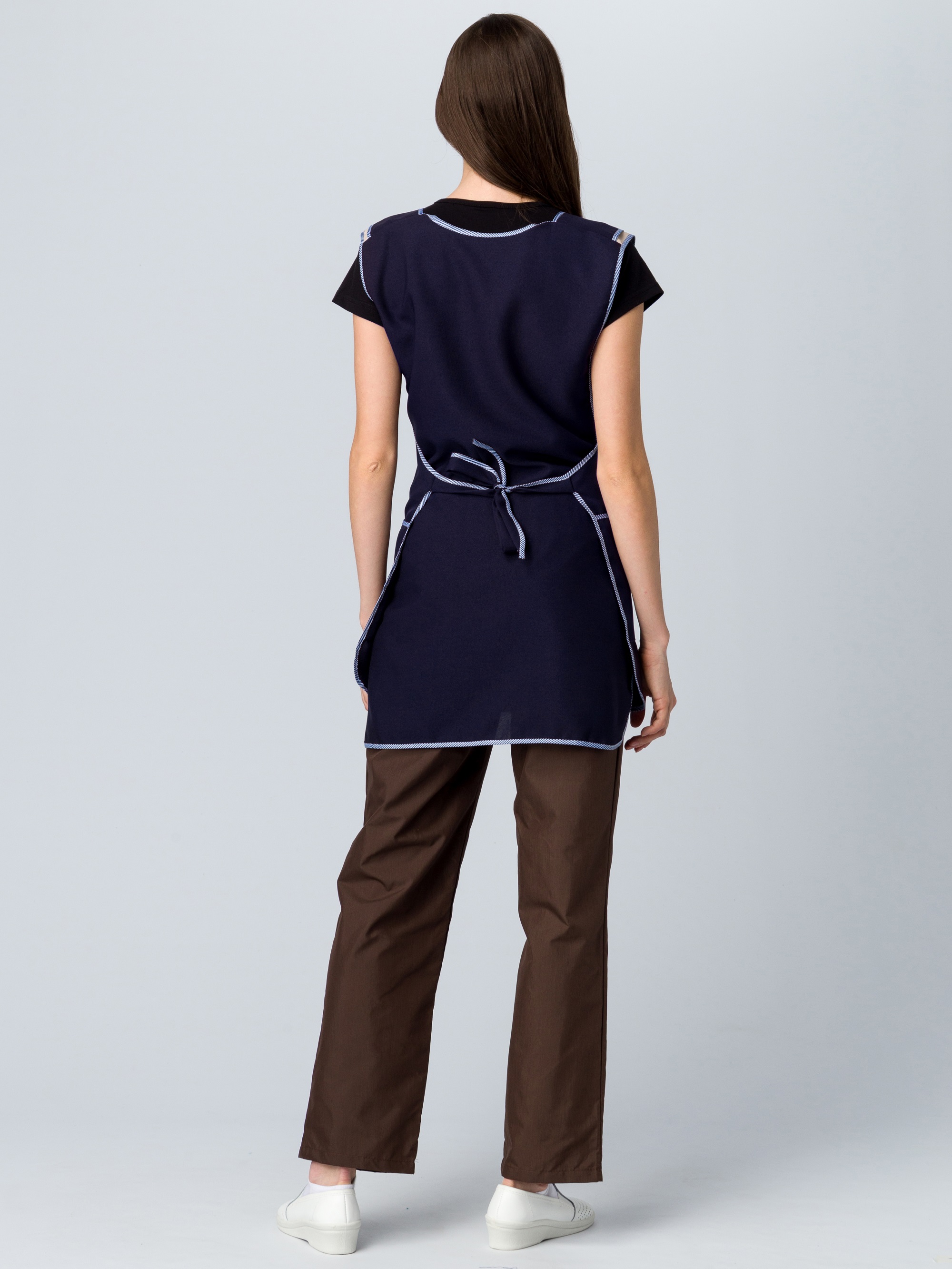 Фартук-сарафан Лепесток (тк.Габардин), т.синий