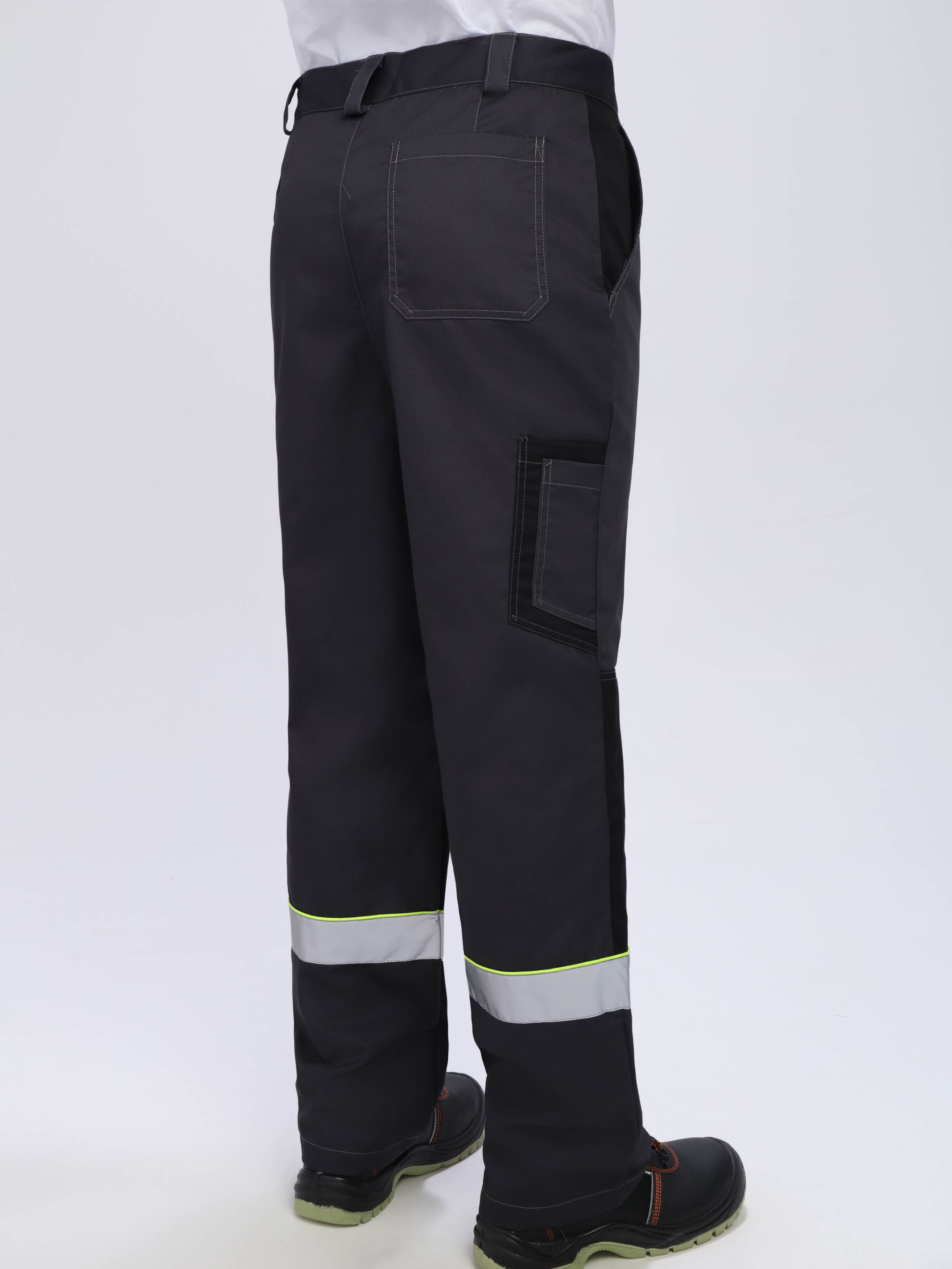 Костюм Ховард-1 (тк.Смесовая,240) брюки, т.серый/черный/лимонный