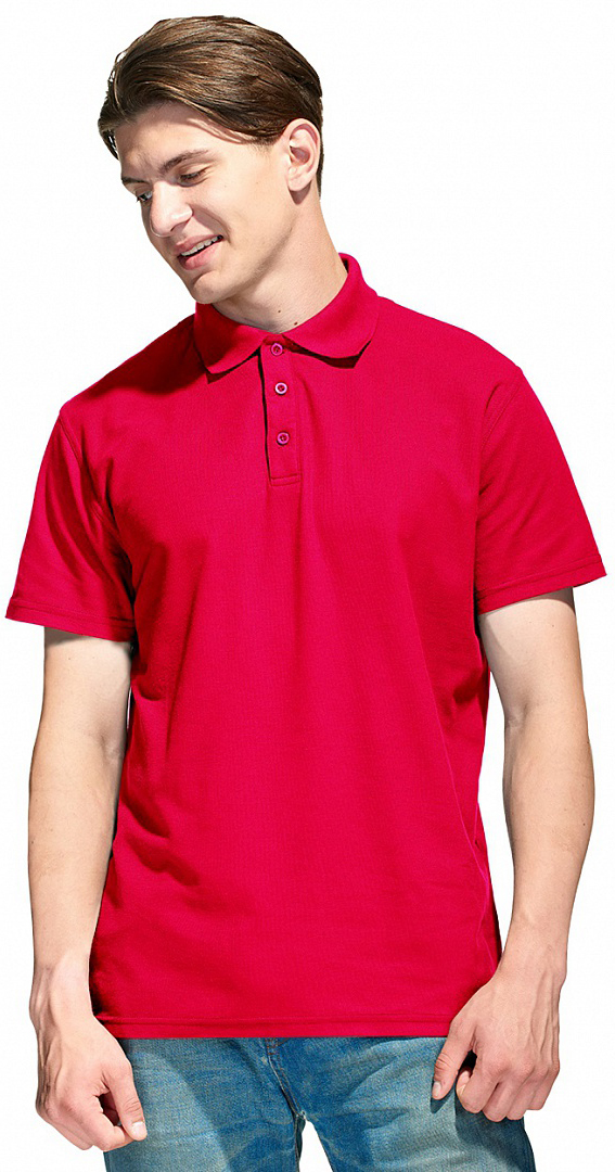 Рубашка-Поло NEW (тк.Трикотаж,205), красный