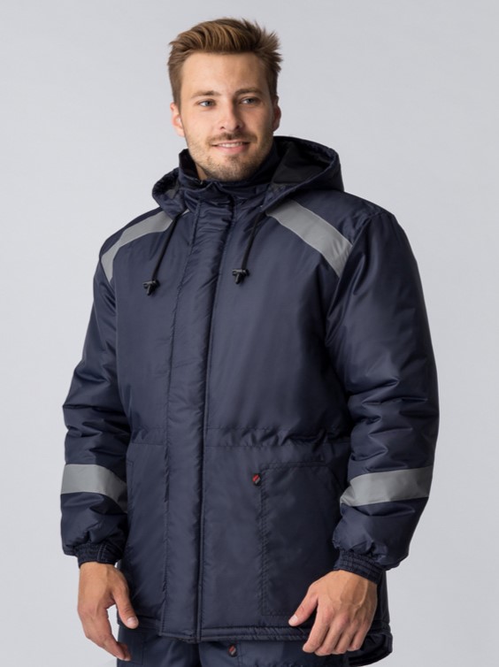 Куртка зимняя Прогресс (тк.Оксфорд), т.синий