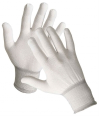 Перчатки нейлоновые, белые
