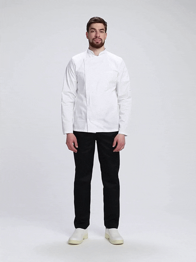 Китель повара Гастро (тк.Смесовая,160), белый